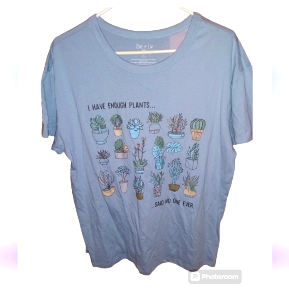 Zoe & Liv Plants Tee Shirt